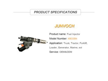 Best Replacement Fuel Injectors 4903084 For Diesel Engine M11 QSM11 ISM11